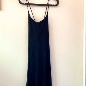Banana Republic Slip Dress w/ Leather Straps